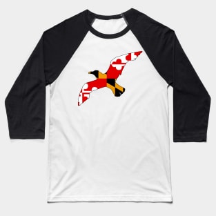 State Flag Seagull Baseball T-Shirt